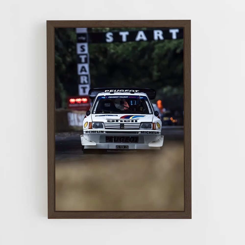 Poster Nuit de Rallye – affiche Peugeot (vue 5)